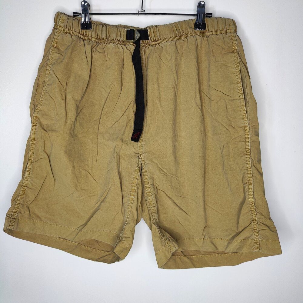 Gramicci Shorts Mens XL Beige Belted Climbing Hike Gorpcore 90s Y2K Camp Dad